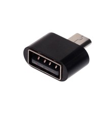 Адаптер LuazON, OTG USB-MicroUSB (черный)