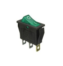 Выключатель KCD3 30.5х22х13.5 мм (зеленый)