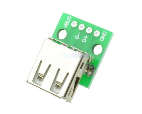 Адаптер МАМА USB DIP (разъем на  плате) 4 PIN PCB