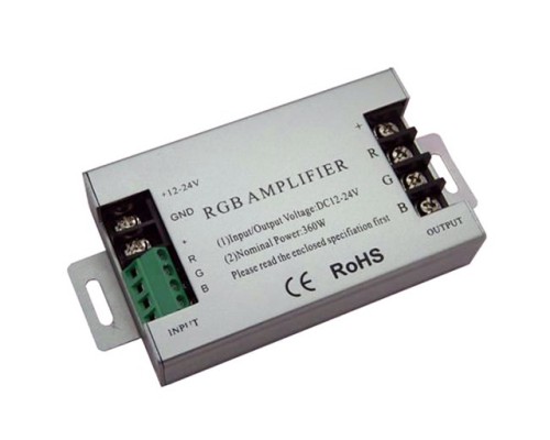 RGB Усилитель AMF-360W  12-24V 30A 360-720W (10A на канал)