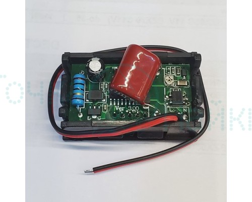 Вольтметр цифровой AC (70-500)V, переменное, дисплей 14 мм, красный (48x29x20) мм, (размер отверстия (46x27) мм, 3 разряда