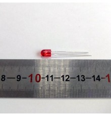 Светодиод  5 мм R (красный)  "Kingbright" (1.8-2.5)V 20mA 1500-2500mcd