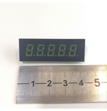 Индикатор 5-разрядный 7-сегментный  GL-3N507M, зеленый (Общий катод)