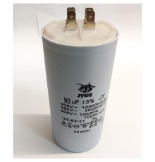 Пусковой конденсатор CBB60H   90mF - 450 VAC   (±5%)   выв. 4 КЛЕММЫ  (50х92) мм (JYUL)