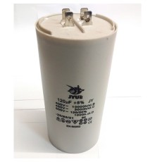 Пусковой конденсатор CBB60H  120mF - 450 VAC   (±5%)   выв. 4 КЛЕММЫ   (63х130) мм (JYUL)