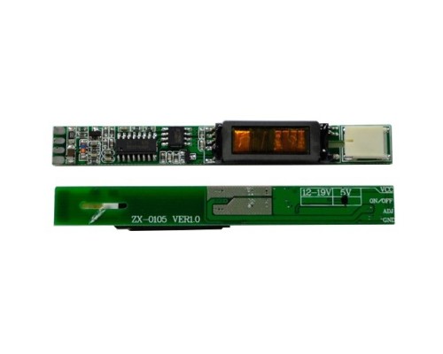 Инвертор для LCD на  1 лампу  ZX-0105, 5V, (85x10x5) мм, 4pin