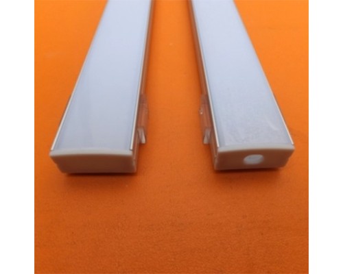 Алюминиевый профиль двойной с плоским экраном  (2000x23,3x11,3) мм
