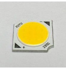 Светодиод  5W WW COB 300mA 15-17V (14х14) мм Sanan 15*30mil double chips (Теплый белый)