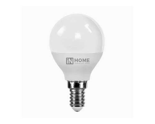 Лампа E14  6W 4000k (Нейтральный белый)Шар IN-HOME