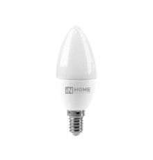 Лампа E14  8W 3000k (Теплый белый)  "Свеча" IN-Home
