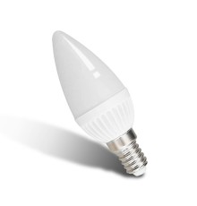 Лампа E14  4.5W 4000k (Нейтральный белый) "Свеча" матовая