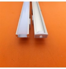 Алюминиевый профиль с плоским прозрачным экраном  (2000х17,5х7) мм  ХН-022