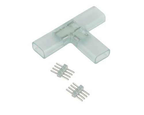 Светодиодная лента Коннектор 4-pin для ленты 220V RGB Т-образный
