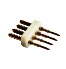 Светодиодная лента Соединитель 4-pin для ленты 220V RGB (игла)