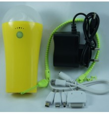Аккумулятор Power Bank/фонарик (желтый)