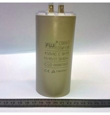 Пусковой конденсатор CBB60H  100mF - 450 VAC   (±5%)   выв. 4 КЛЕММЫ   (60х120) мм (FUJI ELECTRIC)