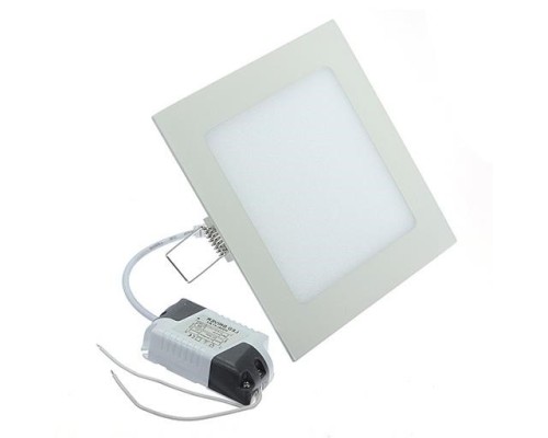 Светильник потолочный 25W (300х300) мм CW квадратный  RDP-25  (Холодный белый) алюм.