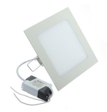 Светильник потолочный 25W (300х300) мм WW квадратный  RDP-25  (Тёплый белый) алюм.