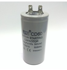 CD60      250mF - 300 VAC  (±10%)   выв. 2 КЛЕММЫ   (45х90) мм