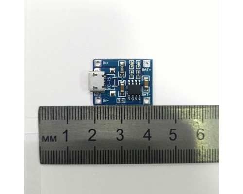 Автоматический модуль для зарядки аккумуляторов с micro USB на TP4056 (без защиты)