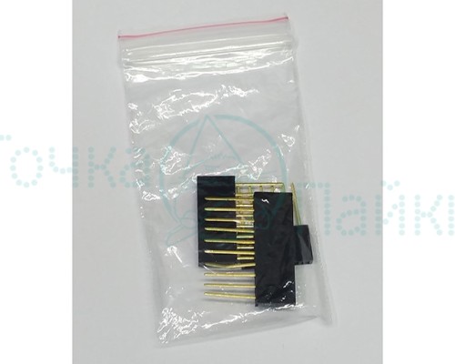 Комплект коннекторов для Arduino на 6-8-10 pin, шаг 2.54 мм (Набор однорядных штырьковых разъемов Папа-Мама)