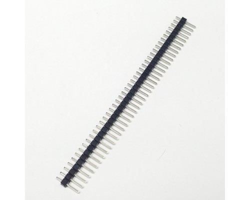 Вилка штыревая прямая PLS-40, 1х40, шаг 2,54мм  (Однорядный прямой штырьковый разъем 40 pin)