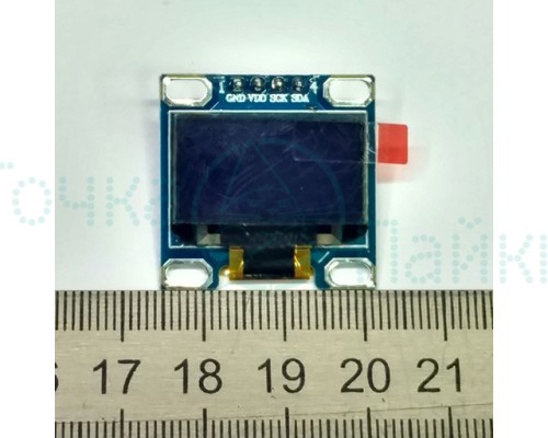 Дисплей OLED LCD 0,96 дюйма 128х64 Белый (4 выв.) I2C