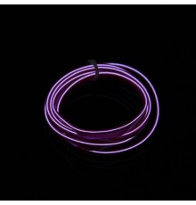 Холодный неон гибкий EL WIRE 2.3 мм пурпурный (Purple,Violet) с юбкой