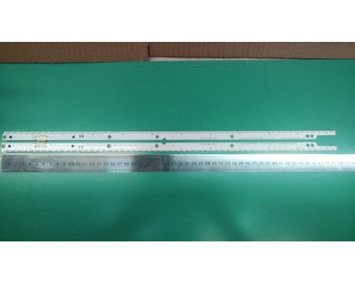 Подсветка LED TV SAMSUNG 40"  комплект из 2-х линеек (56+56) LED, 3V,алюминий, (L/56+R/56), 2D, 6pin, 2012SVS40  7032NNB RIGHT56/LEFT56  2D REV1.1 120317