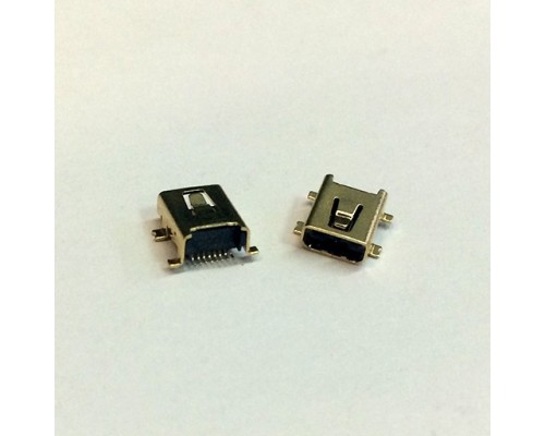 Разъем mini USB MU-08-8pin на плату (gold)