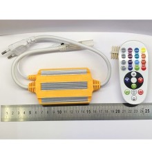 Светодиодная лента Комплект подключения RGB ленты 220V (игла, колпачок, контроллер с вилкой)