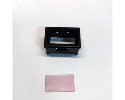 Рамка-держатель для вольтметров с  высотой цифры 10 мм, черного цвета, (35х23х20) мм