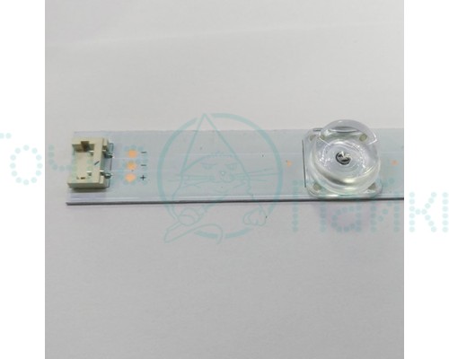 Подсветка LED TV LG 32"  AB/6 (6 LED), 6V, замена, 3535, (590х18) мм, (SH S12 94V-0 LG Innotek DRT 3.0 32" AB type Rev0.2), алюминий