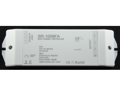 RGBW Контроллер SR-1009FA 12-36V 240-720W 4x5A