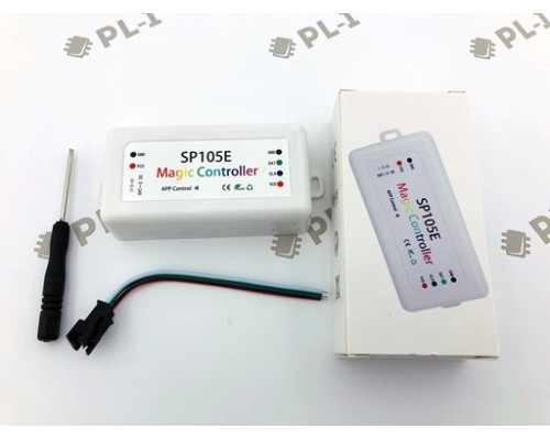 SPI RGB Контроллер пиксельный  Bluetooth 5-24V Model:SP105E