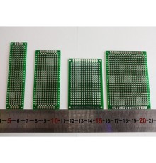 Набор монтажных плат PCB отверстия одинарные ((57х70) мм, (40х60) мм, (30х70) мм, (20х80) мм)
