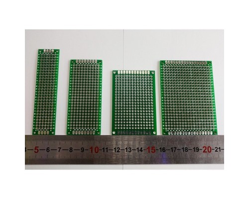 Набор монтажных плат PCB отверстия одинарные ((57х70) мм, (40х60) мм, (30х70) мм, (20х80) мм)