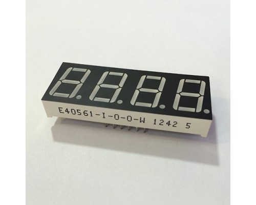 Индикатор 4-разрядный 7-сегментный   E40561-I-0-0-W (Общий анод)
