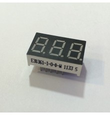 Индикатор 3-разрядный 7-сегментный   E30361-I-0-0-W (Общий анод)