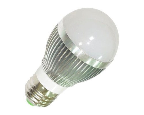 Лампа E27 12W 6000k (Холодный белый) алюминий "В" класс