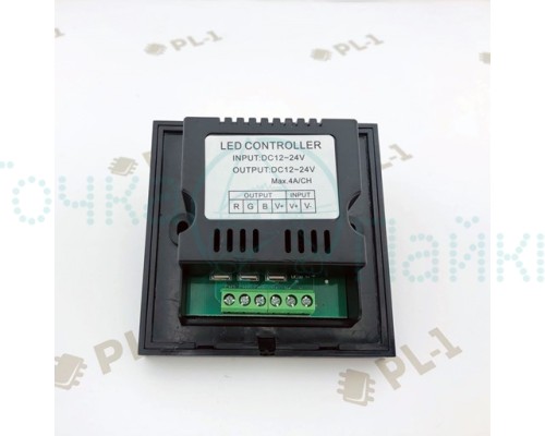 RGB Контроллер встраиваемый TM08 12-24V 144-288W 4x3A