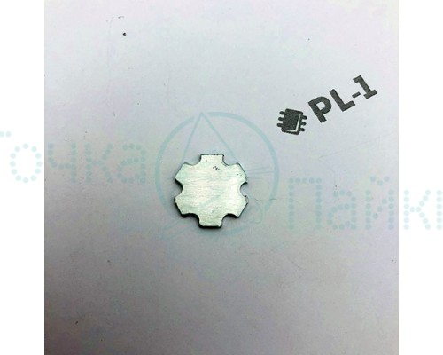 Алюминиевая плата PCB круглая на 1 светодиод (1-3)W Черная