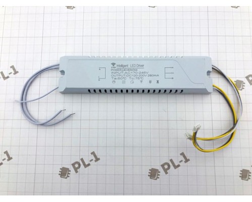 Драйвер для светодиодных светильников AC220V (40-60W)x4 с Bluetooth
