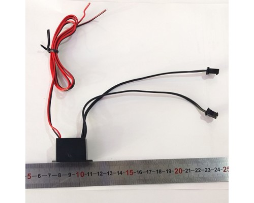 Драйвер для неона  El wire DC12V  2 вывода до 3м IP-67