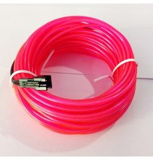 Холодный неон гибкий EL WIRE 2.3 мм розовый (Pink,Sankoya)