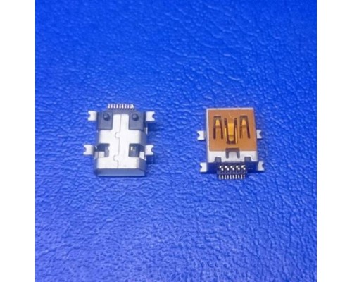 Разъем mini USB PUJ02 на плату