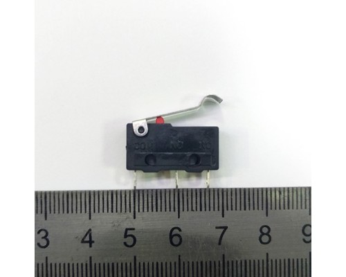 Переключатель mini MWO 3pin (5A, 250V)  концевик с изгибом  N03
