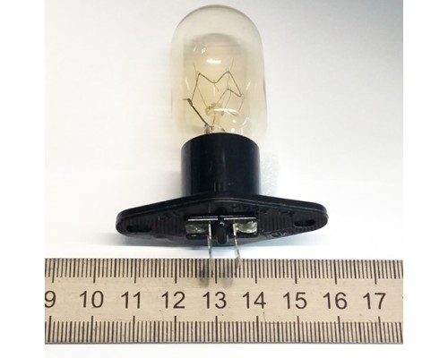 Лампа накаливания для свч-печей 25W, 240V, 2A, цоколь Z187 (LG Г-образный, коньки)
