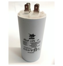 Пусковой конденсатор CBB60H   40mF - 450 VAC   (±5%)   выв. 4 КЛЕММЫ  (43х93) мм (JYUL)