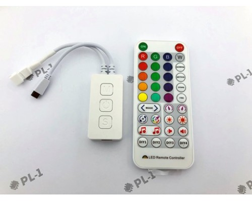 SPI RGB Контроллер пиксельный WiFi 5-24V с пультом ДУ IR Model: SP511E